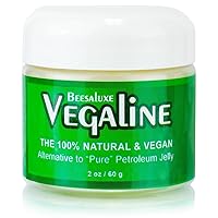 Vegaline - 100% Natural, Vegan & Hypoallergenic Alternative to Petroleum Jelly - Lips, Hands, Baby, Makeup Remover and More (2 oz)