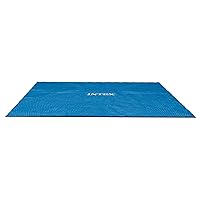 Intex Solar Pool Cover for 18' x 9' Rectangular Frame Outdoor Swimming Pools with Carrying Storage Bag, (Pool Cover Only), Blue