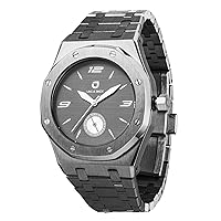 Uncle Jack Luxury Watches for Men and Women | Unique Stainless Steel Octagon Case | Minimalist Design Japanese Movement | Pioneer Collection Available in Titanium & Matte Silver