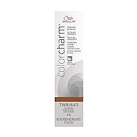 WELLA colorcharm Permanent Gel Hair Color for Gray Coverage, 7WR Tan Blonde, 2 oz
