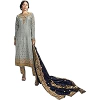 Pakistani Stylish Women's Wear Shalwar Kameez Suits Indian Designer Embroidery Worked Trouser Pant Dress
