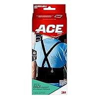 ACE Work Belt Back Supoprt, One Size Fits Most, Black