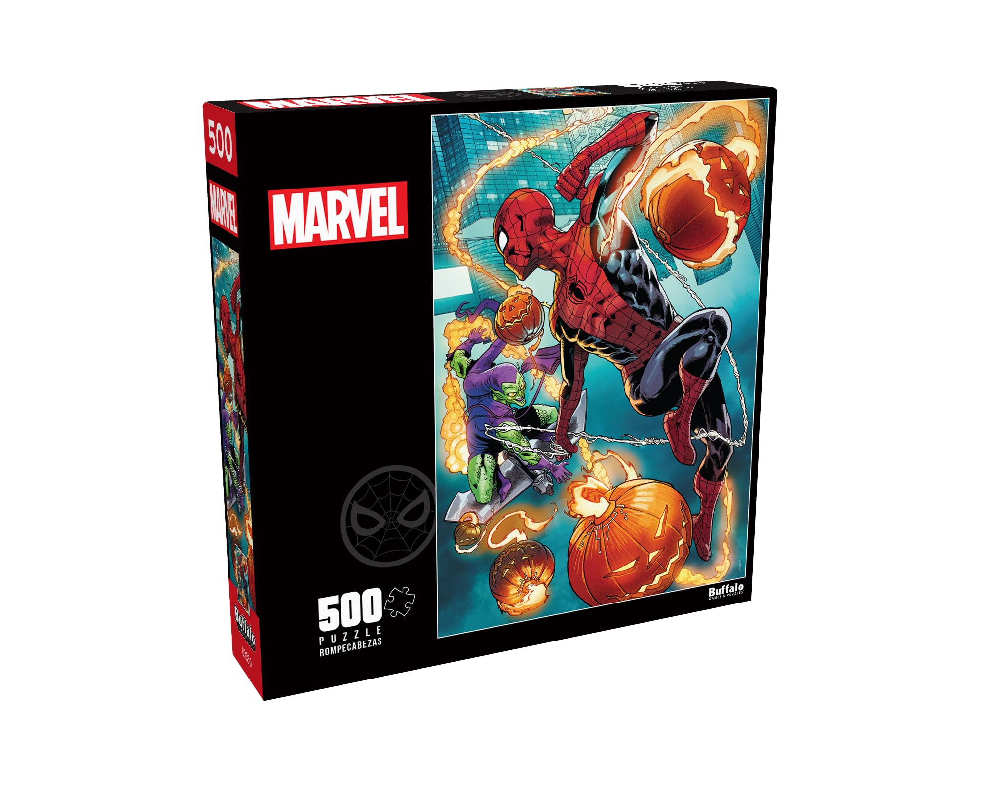 Buffalo Games - Marvel - Spider-Man vs. Green Goblin - 500 Piece Jigsaw Puzzle for Adults Challenging Puzzle Perfect for Game Nights - Finished Size 21.25 x 15.00