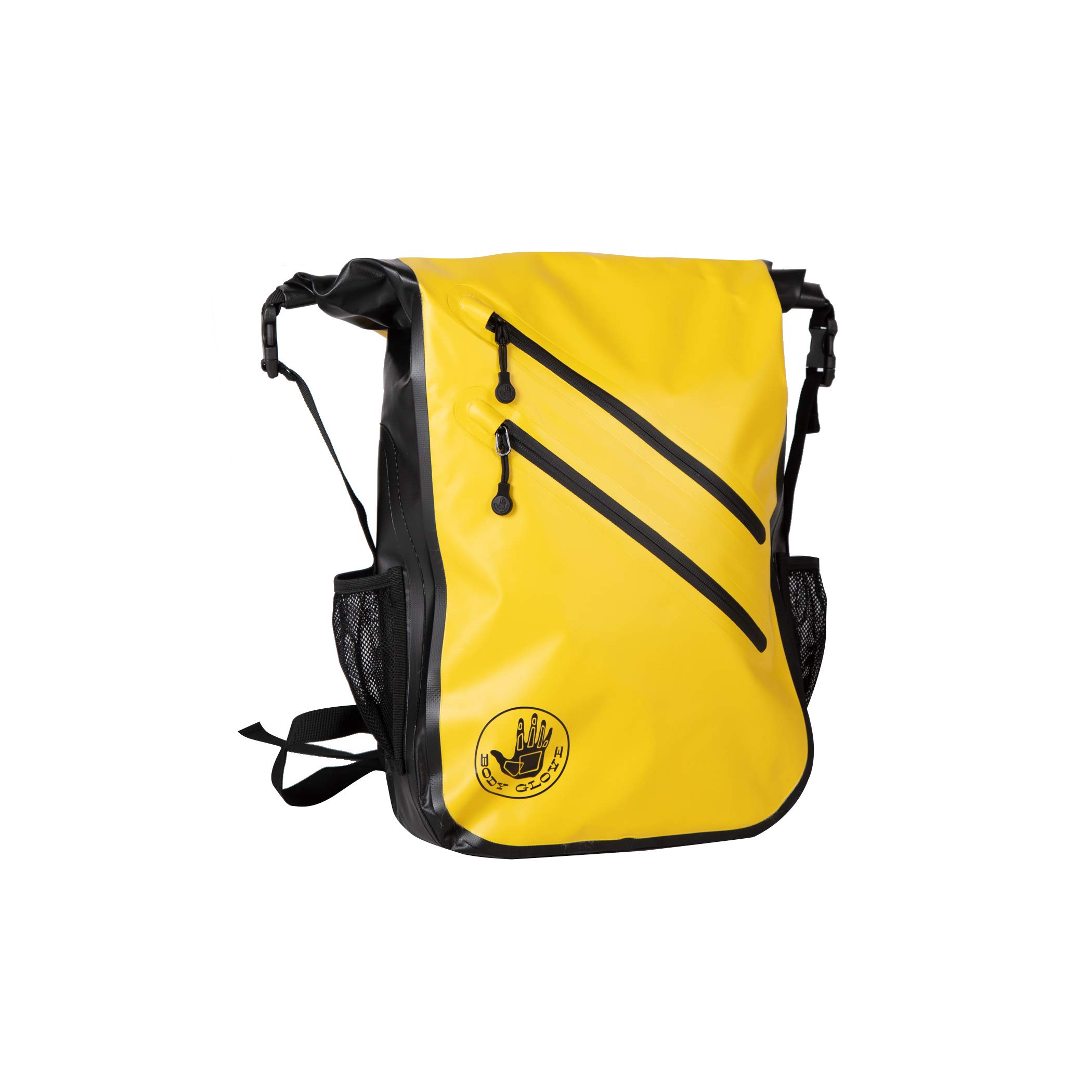 Body Glove Ruxton Waterproof Floatable Backpack for Surfing, Kayaking, Hiking, Camping, Water Sports, Gym with Tablet/Laptop Sleeve, Yellow, One Size