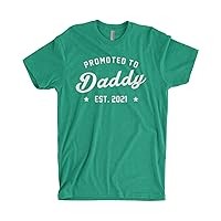 Threadrock Men's Promoted to Daddy 2021 T-Shirt