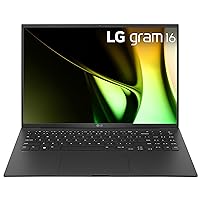 LG gram 16-inch Lightweight Laptop, Intel Evo Edition - Intel Core Ultra 7 Processor, Windows 11 Home, 32GB RAM, 2TB SSD, Black