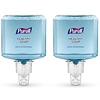 PURELL Brand HEALTHY SOAP 0.5% BAK Antimicrobial Foam, Lightly Fragranced, 1200 mL Refill for PURELL ES4 Manual Soap Dispenser (Pack of 2) - 5079-02 - Manufactured by GOJO, Inc.