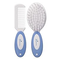 Dreambaby Deluxe Super Soft Bristles Brush and Comb Set - with Easy-Grip Toddler Size Handle - Blue - Model L327 Dreambaby Deluxe Super Soft Bristles Brush and Comb Set - with Easy-Grip Toddler Size Handle - Blue - Model L327