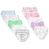 Hanes Girls And Toddler Assorted Briefs, Brief - Assorted - 10 Pack, 4T-5T US