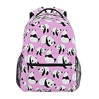 Panda Backpack for School Elementary,Kid Bookbag Panda Toddler Backpack