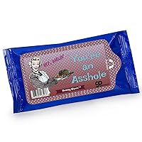 You’re an Asshole Wipes - Vintage Style Novelty Wipes for Friends - Travel Size - Made in America