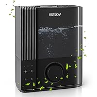 WELOV Humidifiers for Bedroom, Ultrasonic Humidifier Large Room, Top Fill Cool Mist Humidifiers for Baby Nursery and Plants, 4.5L Easy to Clean Air Humidifier, Auto Mode, Quiet, Nightlight, 360°Nozzle