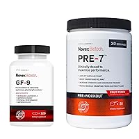 The Game-Changer Stack – Supplements for Men – GF-9 HGH Boosting Supplement for Men – Boost Human Growth Hormone Naturally – PRE-7 Pre-Workout Powder – Best preworkout for Men – Boost Performance