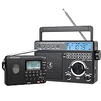 Retekess V115 Digital AM FM Radio, Portable Shortwave Radio, Support Micro SD and AUX Record, and TR629 Portable Shortwave Radios, Digital Radio AM FM Plug in with DSP