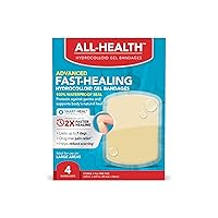 Advanced Fast Healing Hydrocolloid Gel Bandages Bundle: Extra Large 3 ct & Large 4 ct Wound Dressings | 2X Faster Healing