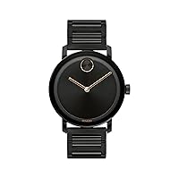 Movado Bold Evolution Men's Swiss Qtz Stainless Steel and Bracelet Casual Watch, Color: Black (Model: 3600752)