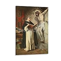 CKSNAZXD Thomas Aquinas Philosopher Quotes Portrait Poster (2) Canvas Poster Wall Art Decor Print Picture Paintings for Living Room Bedroom Decoration Frame-style 08 * 12in