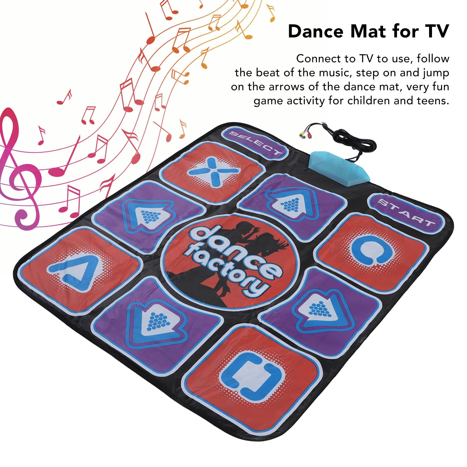 Pilipane Dance Mat,Musical Electronic Dance Mat Gift for 3 to 12 Year Old Girls Boys,Built in Music,Soft Prevent Slip Musical Dance Mat,Christmas Birthday Gifts for Boys Girls,for TV