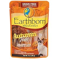 Earthborn Holistic Autumn Tide with Tuna & Pumpkin Grain-Free Wet Cat Food Pouches, Case of 24