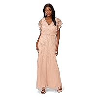 Adrianna Papell Women's Beaded Blouson Gown