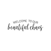 Vinyl Wall Art Decal - Welcome to Our Beautiful Chaos - 8