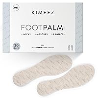 FOOTPALM Disposable Shoe Liner for Sweaty Feet Pre-Cut No Show Sock Insert for Women & Men Moisture Wick No Slip No Stink Barefoot Shoe Insert Ultra Thin Shoe Insole 20 Pairs (US W8)