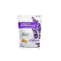Isle of Dogs - Everyday Essentials Chillout Mini Oven Baked Dog Treats - Calming Lavender and Lemon Balm - Crunchy Bone-Shaped Biscuits with Natural Wholesome Ingredients - Made in The USA - 12 Oz