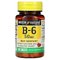 B-6, 50 mg, 100 Tablets