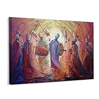 Abstract Poster Ethiopian Orthodox Abstract Poster African Wall Art Wall Art Paintings Canvas Wall Decor Home Decor Living Room Decor Aesthetic 24x32inch(60x80cm) Frame-Style