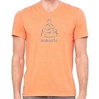 Mens Namaste Lotus V-Neck Tee Shirt