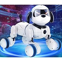 Smart Robots Dog Toy for Kids, Remote and APP Control, Programmable Interactive RC Robotics Pets with Voice Control, Sing Dance & Touch Function and LED Eyes, Present for Boys and Girls
