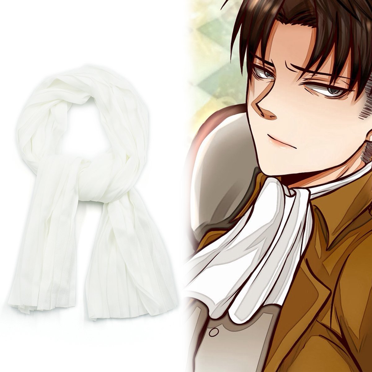 Mua White cosplay scarf by Levi Ackerman for Attack on Titan fans trên  Amazon Đức chính hãng 2023 | Giaonhan247