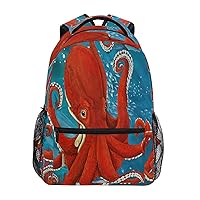 MNSRUU Octopus Backpacks for School Elementary,Kid Bookbag Octopus Toddler Backpack