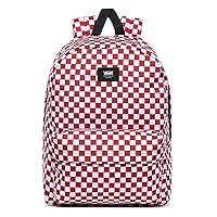 Vans Men's Old Skool III Backpack, Chili Pepper Checkerboard, OS