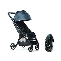 Ergobaby Metro+ Compact Baby Stroller, Lightweight Umbrella Stroller Folds Down for Overhead Airplane Storage (Carries up to 50 lbs), Car Seat Compatible, Slate Grey