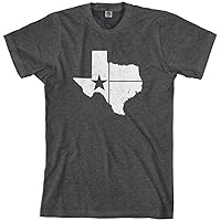 Threadrock Men's Distressed White Texas State Flag T-Shirt