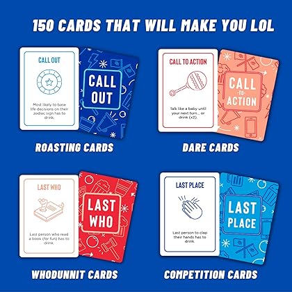 OFF TOPIC Last Call Drinking Game for Adults - Game Cards for Parties and Group Game Nights