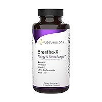 Life Seasons - Breathe-X - Fast Acting Allergy Relief Supplement - Sinus and Nasal Discomfort - Naturally Boost Immune System - with Quercetin, Bromelain, Nettle Leaf - 90 Capsules