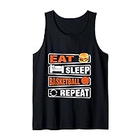Eat Sleep Basketball Repeat Tank Top