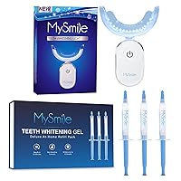 Teeth Whitening Light,3 Non-Sensitive Teeth Whitening Gel Refill Pack,10 Minute Treatment Teeth Whitening Products,28x Powerful Blue LED Light for Whitening Teeth