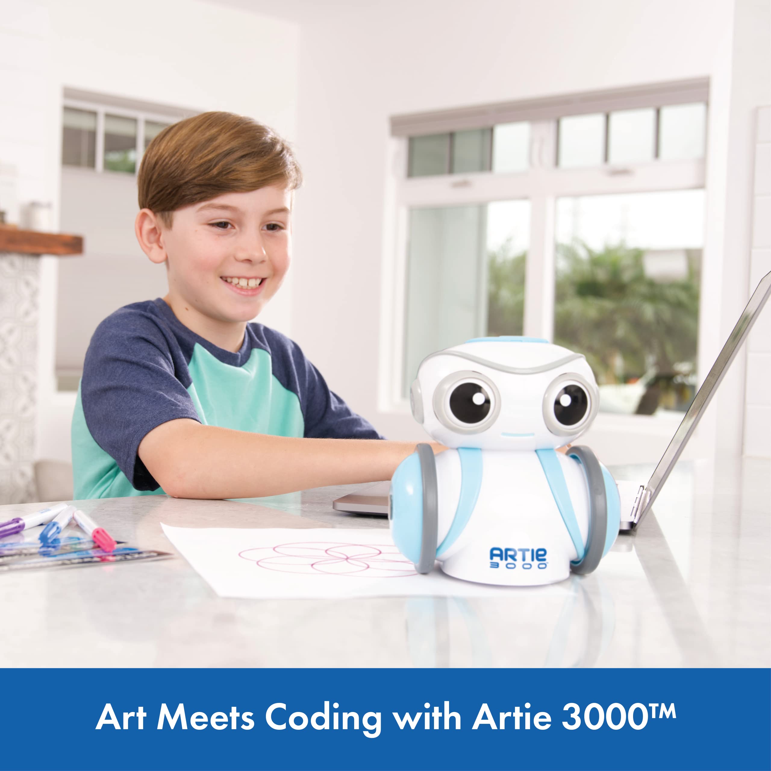 Educational Insights Artie 3000 the Coding & Drawing Robot, STEM Toy, Gift for Boys & Girls, Ages 7+