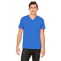BELLA + Canvas Unisex Jersey Short-Sleeve V-Neck T-Shirt - True Royal - XL - (Style # 3005 - Original Label)