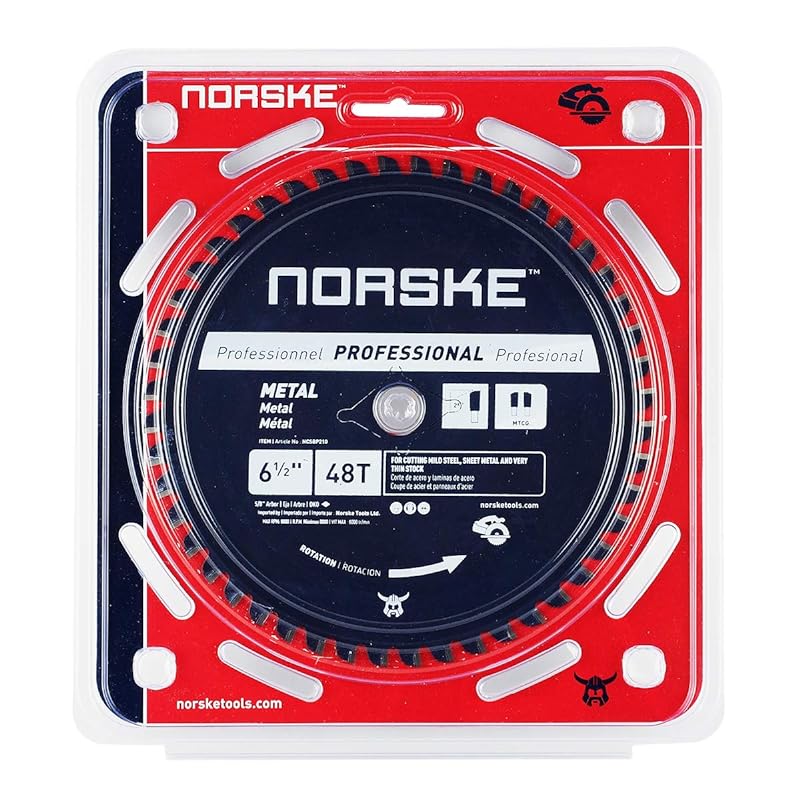 Mua Norske Tools NCSBP210 6-1/2 inch 48T Metal Cutting Saw Blade For Steel  Roofing, Metal Siding, Steel Pipe, Steel Studs  More 5/8 inch Bore with  Diamond Knockout trên Amazon Mỹ chính