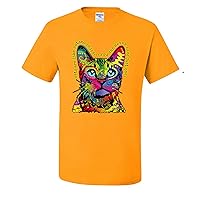 Animal Lover Cats are Like Potato Chips Colorful Rainbow Catmens T-Shirts