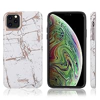 Protective Slim Fit White Rose Gold Marble TPU Skin Case for iPhone 12 | 12 Pro 6.1