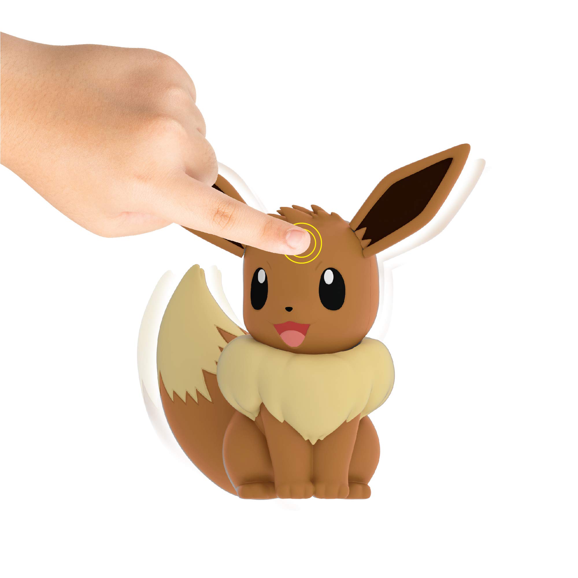 Pokemon Electronic & Interactive My Partner Eevee - Reacts to Touch & Sound, Over 50 Different Interactions with Movement and Sound - Dances, Moves & Speaks - Gotta Catch ‘Em All , Brown