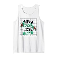Slow Down Take It Easy Red-Eared Slider Lover Turtle Tank Top