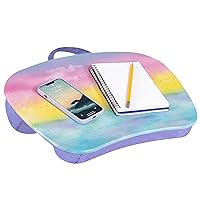 LAPGEAR MyStyle Portable Lap Desk with Cushion - Sunset Watercolor - Fits up to 15.6 Inch Laptops - Style No. 45321