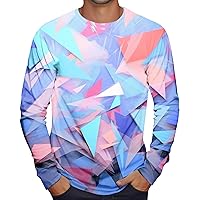 Men's Tops Mens Long Sleeve Blouses 3D Pattern T-Shirt Casual Fitness Stretch Shirt Tee Sporty Workout Pullovers