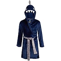 Bathrobe - Plush Fleece Bathrobe: Sharks, Cyclops, Dinosaurs, Bears (2T-14)